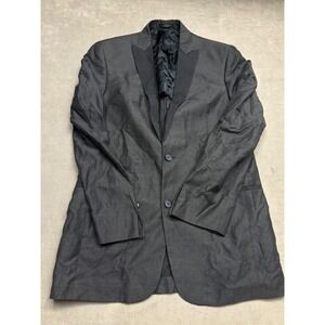 John Varvatos USA Mens Charcoal Textured Shawl Collar Tuxedo Blazer Size 38